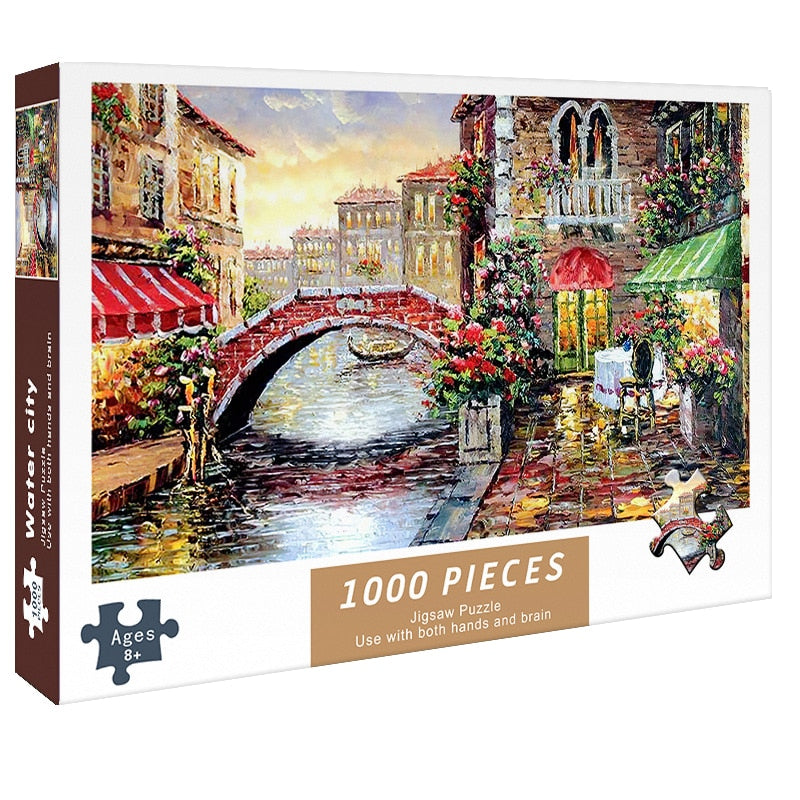 Uma peça quebra-cabeça 1000 peças jogo de quebra-cabeça de papel